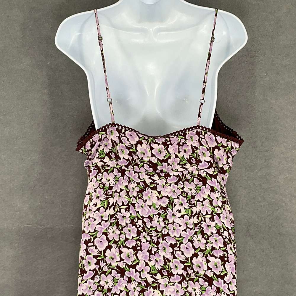 BP Floral Print Slip Dress Dainty Cottage Babydoll Embroidered Trim Sz XL - Picture 6 of 13
